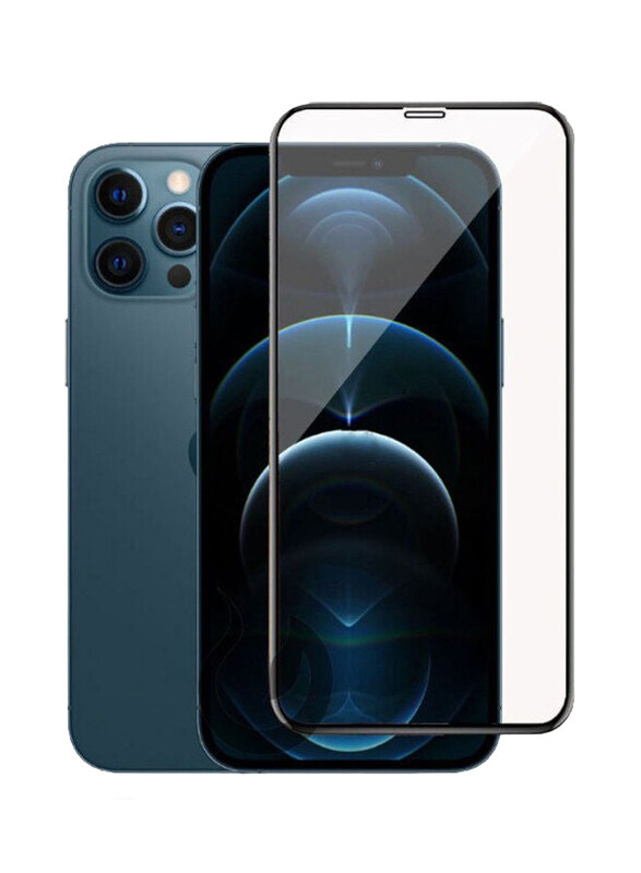 

NA Ineix Apple iPhone 12 Pro Tempered Glass Screen Protector, Black/Clear