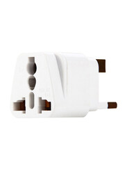5 Socket WD7S UK Plug To Universal US/EU/UK/AU Socket Adapter, White