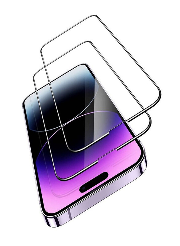 

NA Digersi Apple iPhone 14 Pro Ultra Resistant Tempered Glass Screen Protector, 2 Pieces, Clear