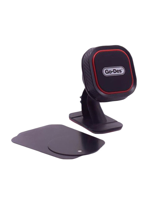 

NA Go-Des Universal Magnetic Dashboard Car Mount Holder, Black/Red