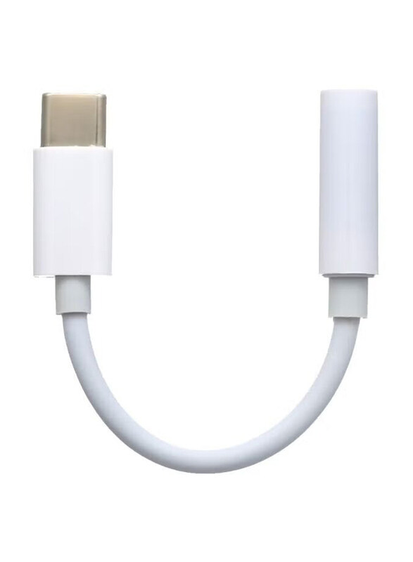 

Generic Headphone Jack Adapter, USB C to 3.5mm Jack for Smartphones, White