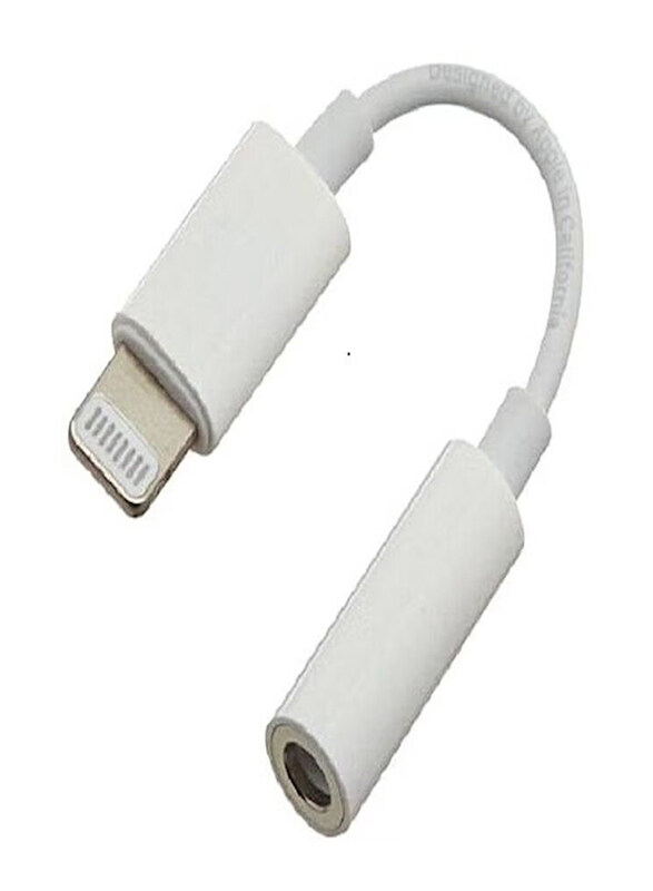

Generic Audio Jack Adapter, Lightning to 3.5mm Jack for iPhone 7, White