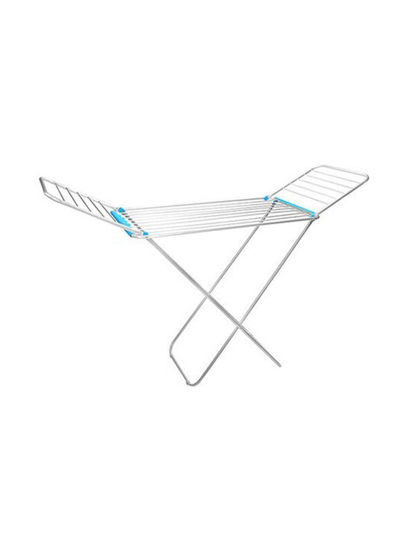 

Royalford Foldable Cloth Dryer Stand, Blue/Silver