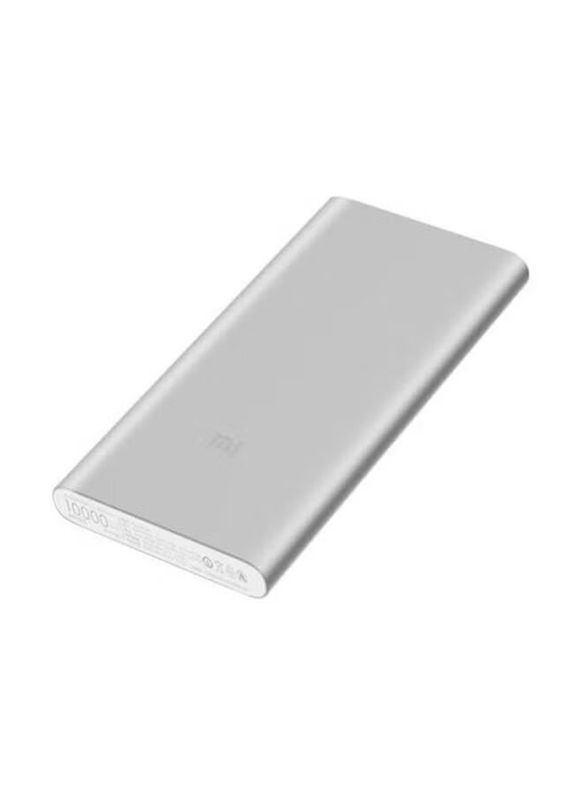 Xiaomi Mi 10000mAh Power Bank, PLM09ZM, Silver