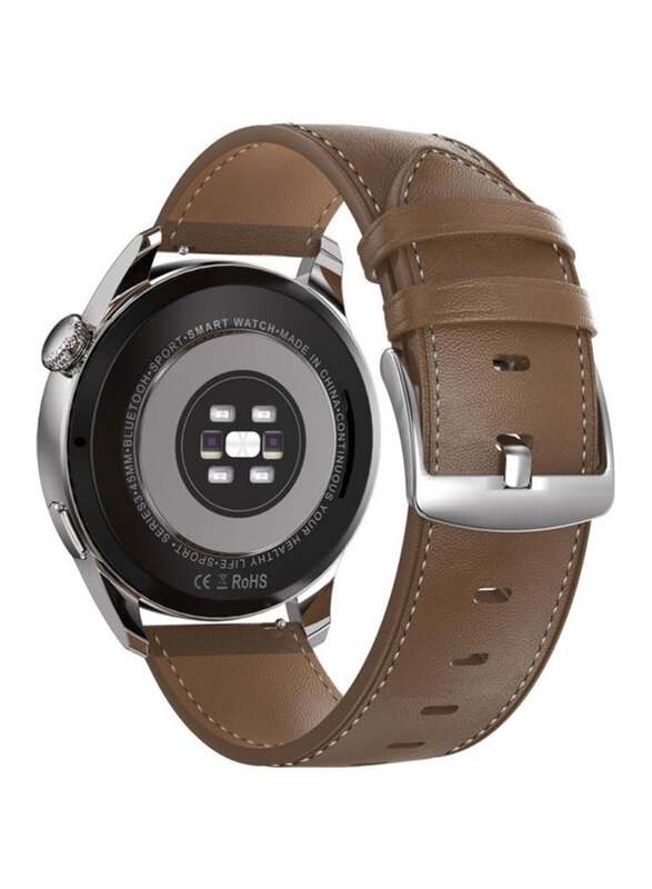 Touch Screen Bluetooth Smart Watch Silver/Brown