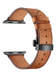 Voberry Replacement Band for Apple Watch Series 4 44mm, Brown