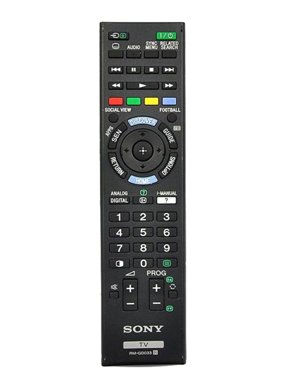 Sony Remote Control for LED/LCD TV, Black