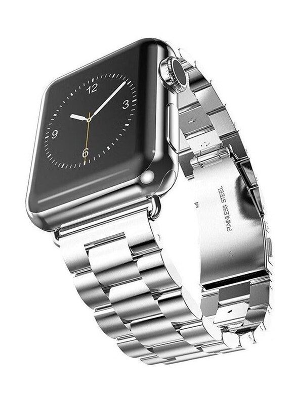 

Generic Classic Stainless Steel Smartwatch Band for Apple Watch, Silver