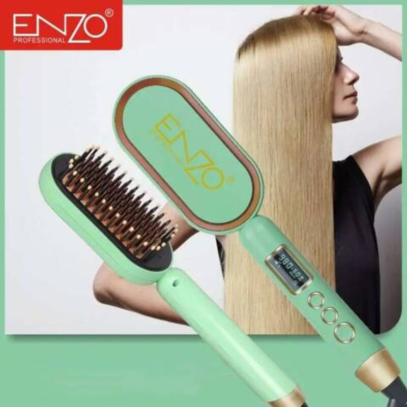 

Enzo Professional Advanced Straight Hair Comb, EN-4102, Green