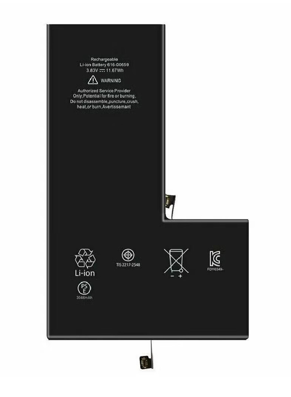 ICS Replacement High Quality Internal Battery for Apple iPhone 11 Pro Max, Black