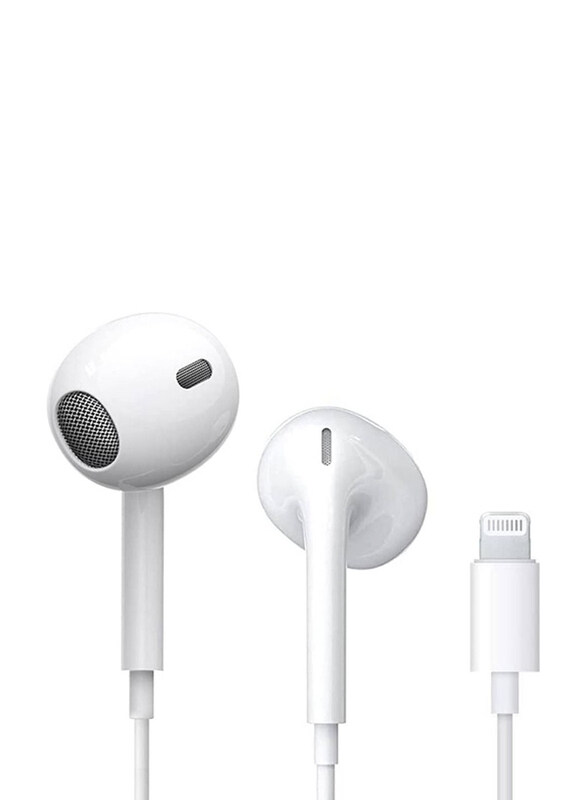 

Generic Lightning Cable Wired In-Ear Earphone with Microphone & Volume Control for iPhone, White