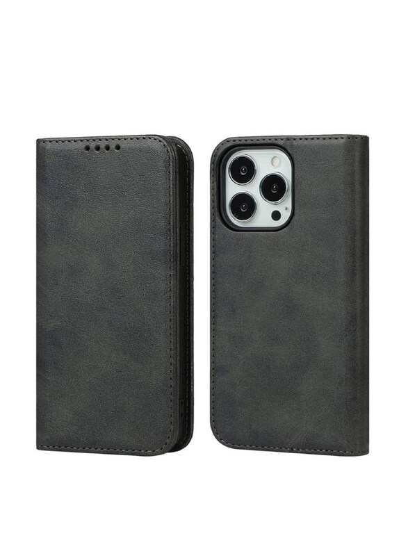 

Generic Apple iPhone 13 Pro Leather Wallet Mobile Flip Case Cover, Grey