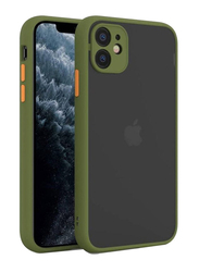 Apple iPhone 11 Protective Matte Mobile Phone Case Cover, Green/Black