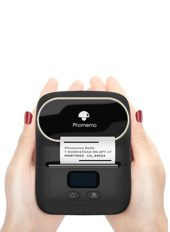 Phomemo M110 Bluetooth Portable Thermal Mini Label Printer, Black