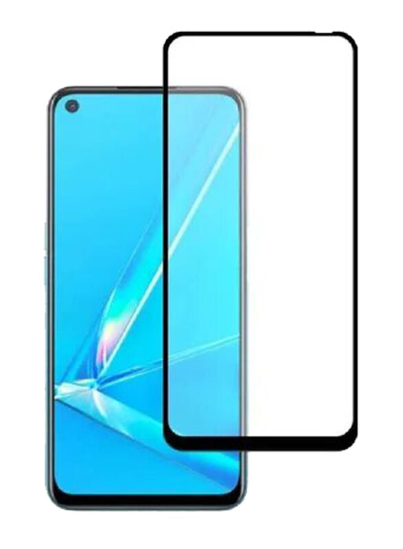 

Generic Oppo A92 Hardness Full Coverage Tempered Glass Screen Protector, Black/Clear