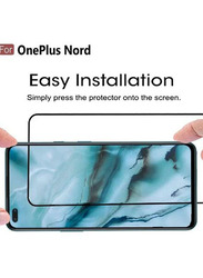 OnePlus Nord Tempered Glass Screen Protector, Black/Clear