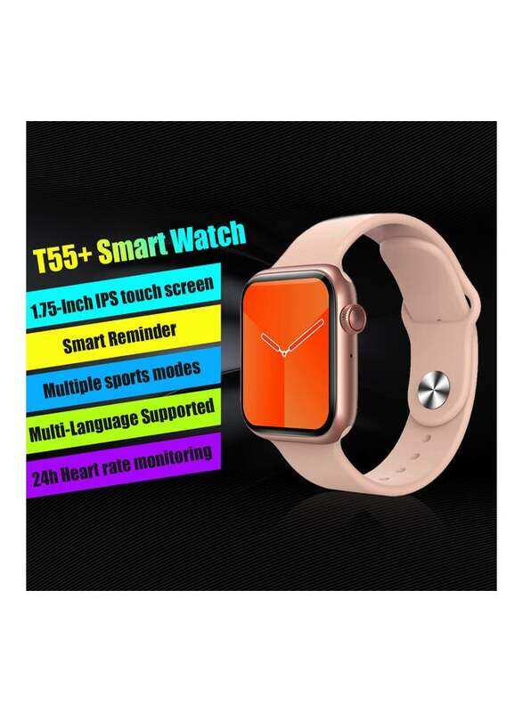 

Hyx T55+ Smart Bracelet Sports Watch 1.75-Inch IPS Touch Screen BT4.0 Fitness Tracker Rose Gold