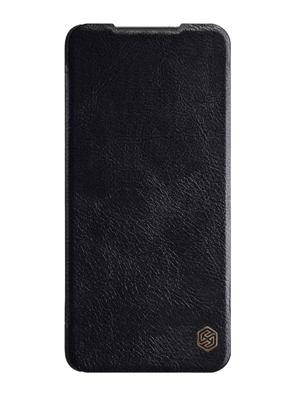 Nillkin Protective Leather Flip Case Cover for Poco X3 NFC, Black