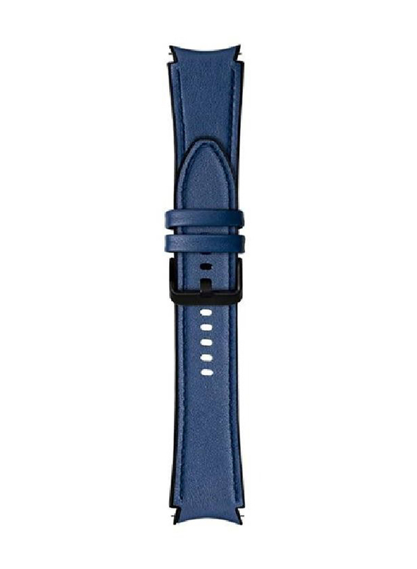 Leather Replacement Band for Samsung Galaxy Watch 4, Blue