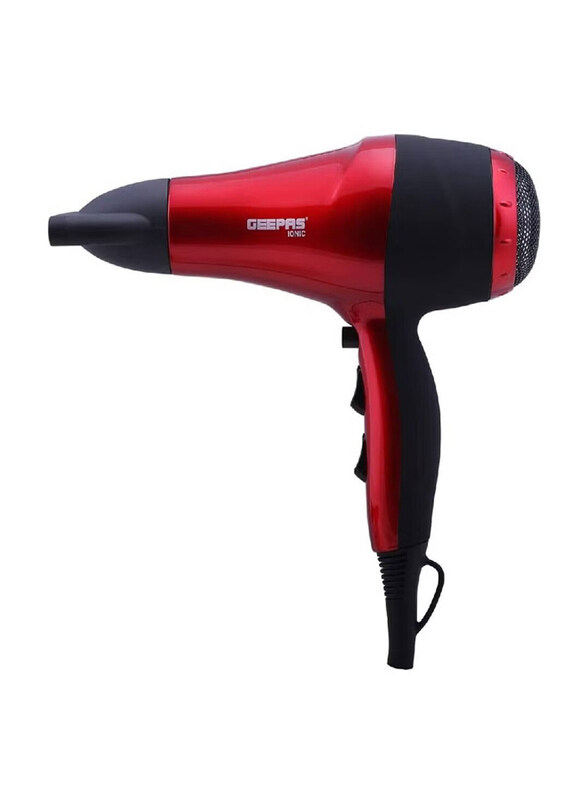 

Geepas 2 Speed 3 Heat Cool Shot Ionic 2000W Hair Dryer, Red