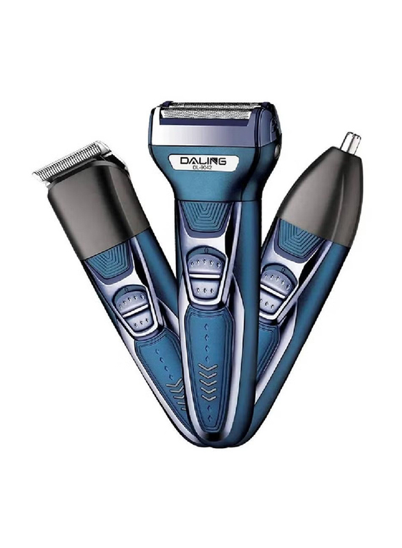 Daling Multi-Function 3 in 1 Rechargeable Grooming Kit, Blue