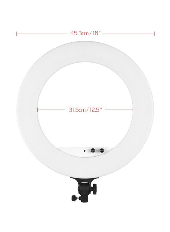 Andoer LED Video Ring Light Fill In Lamp, LF-R480, White/Black