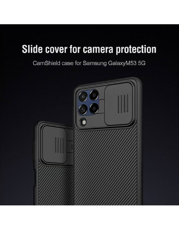 Nillkin Samsung Galaxy M53 5G CamShield Pro Slide Camera Protection Privacy Back Mobile Phone Case Cover, Black