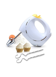 Arabest Professional Electric Handheld Food Hand Mixer, White