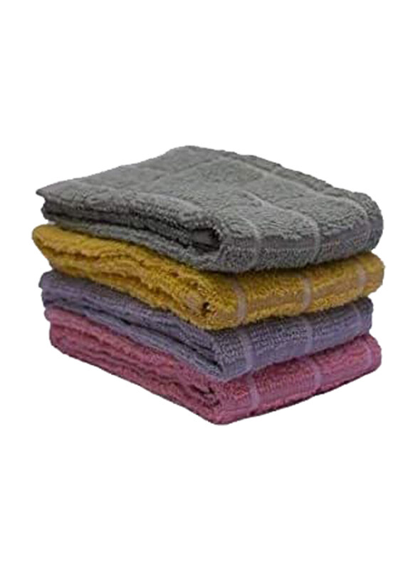 

Lushh 8-Piece 100% Cotton highly absorbent Terry Kitchen Towel, Multicolour