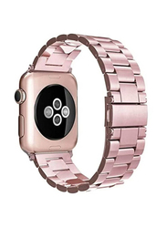 Stainless Steel Replacement Strap for Apple Watch 44mm, Pink