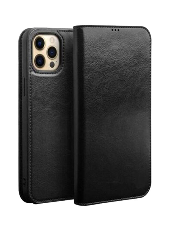 

Generic Apple iPhone 13 Pro Leather Folio Flip Mobile Phone Case Cover, Black