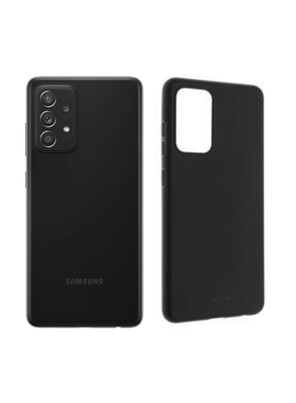 

Generic Samsung Galaxy A52 Protective Soft Silicone Mobile Phone Case Cover, Black