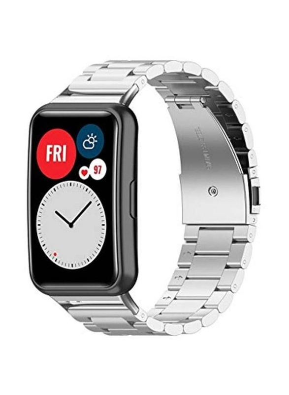 Stainless Steel Replacement Strap Band for Huawei Fit Watch, Silver