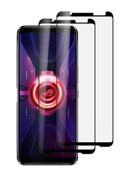 ASUS ROG Phone Full Coverage Anti-Scratch Tempered Glass Screen Protector, 2 Pieces, Clear