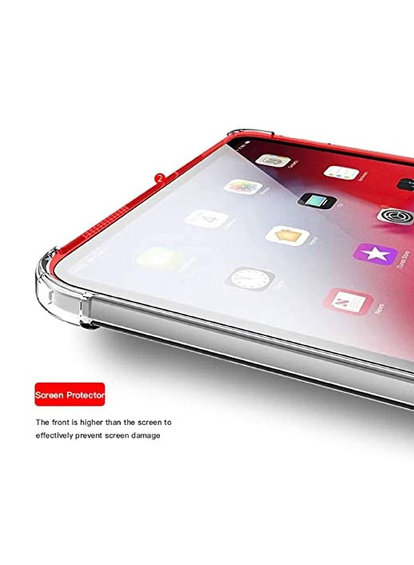 Apple iPad Air 2 Corner Protection Bumper Soft Silicone Shockproof Ultra Slim Premium Anti-Scratch Case Cover, Clear