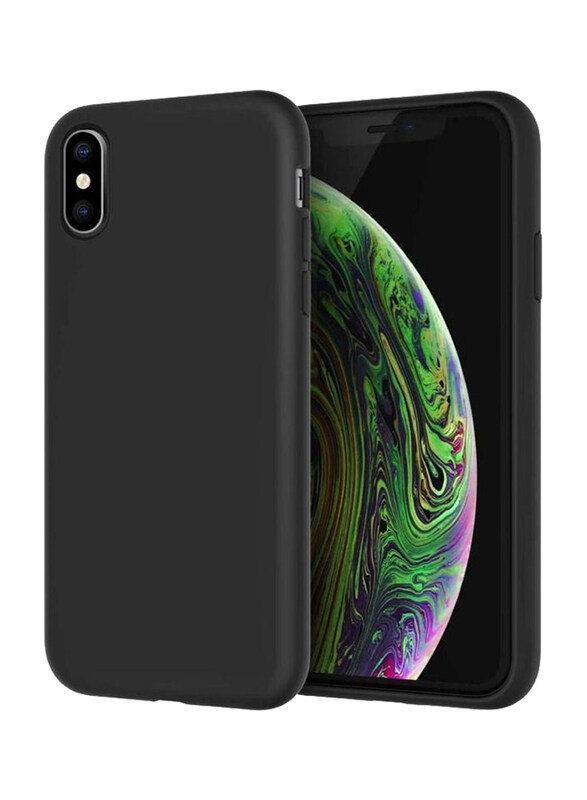 

Generic Apple iPhone X/XS Max Microfiber Lining Silicone Protective Mobile Phone Case Cover, Black