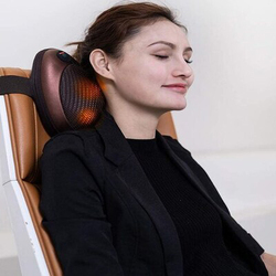 Back & Neck Massager Kneading Massage Pillow, One Size, Brown