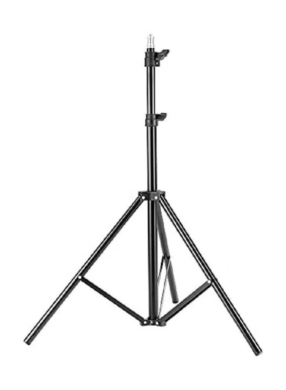 

Generic Professional Aluminium Adjustable Photography Light Tripod Stand for Studio, Black