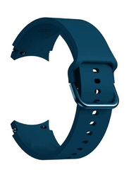 Soft Silicone Sport Band for Samsung Watch 4/Watch 4 Classic, Dark Blue
