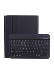 Bluetooth English Keyboard with Case Cover for Apple iPad Air 4th Generation, Deep Black