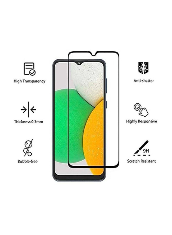 Samsung Galaxy M02s Hardness Full Coverage Tempered Glass Mobile Phone Screen Protector, Clear