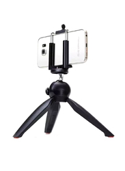 Adjustable Plastic Mini Tripod, Black