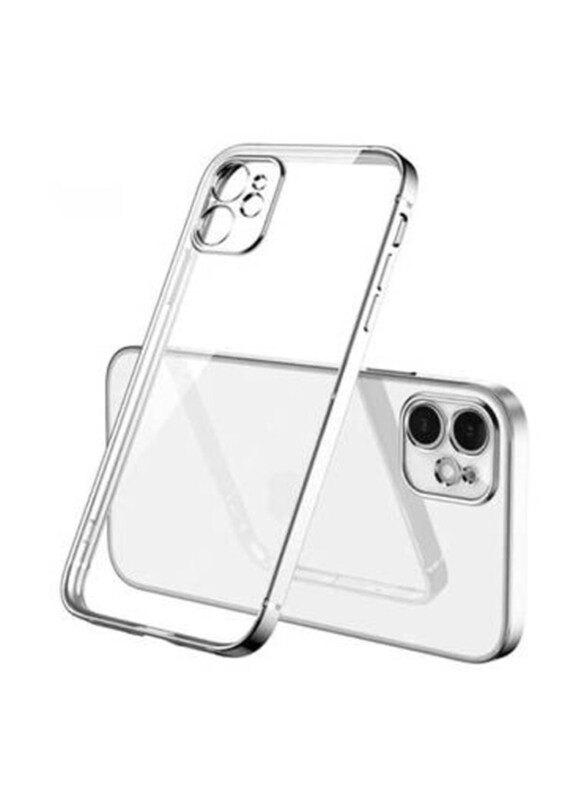 

Generic Apple iPhone 13 Pro Max Electro Plated Silcone Mobile Phone Case Cover, Silver