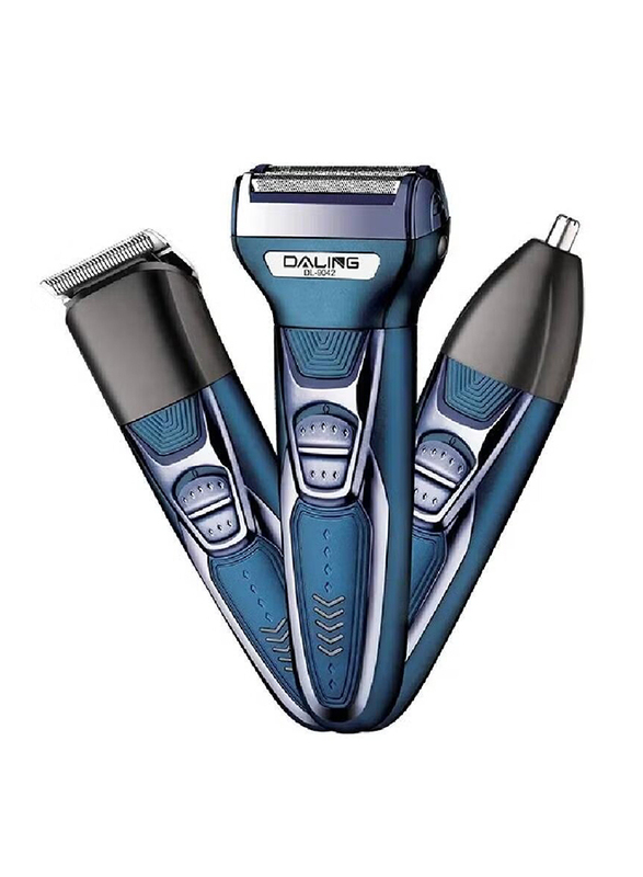 Daling Multi-Functional Electric Cordless Rechargeable Grooming Kit, Blue