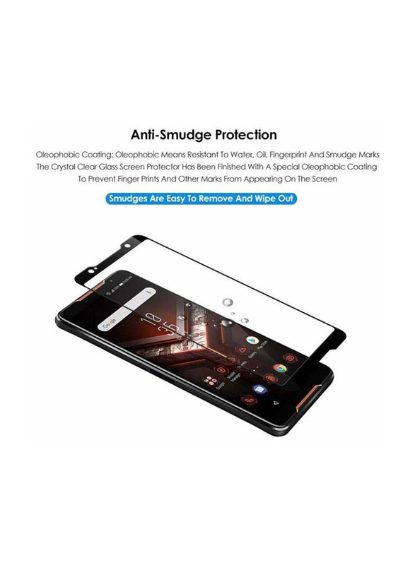 Asus Rog Phone 5s Pro Full Coverage Anti-Scratch Tempered Glass Screen Protector, Clear