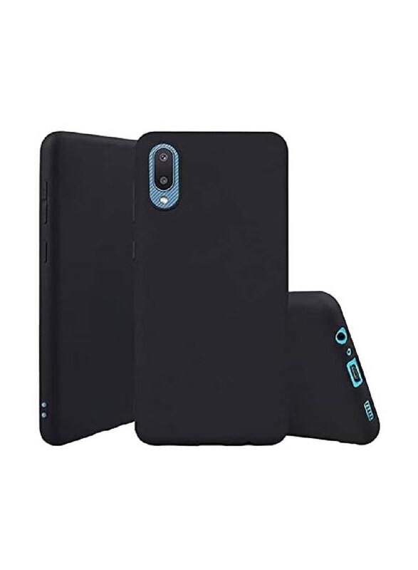 

Generic Samsung M02 Protective Soft Silicone Mobile Phone Case Cover, Black