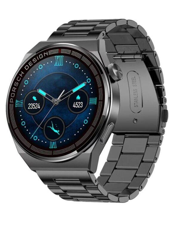 

Hyx Bluetooth Calling IP68 Waterproof Heart Rate Monitor Fitness Tracker Smartwatch Black