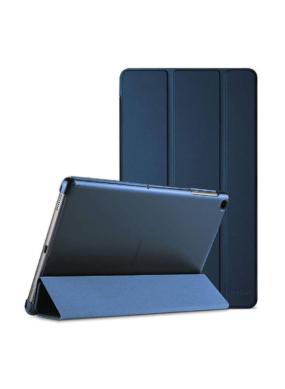 Samsung Galaxy Tab A7 10.4" Protective Ultra Slim Smart Flip Tablet Case Cover with Pen Slot, Blue