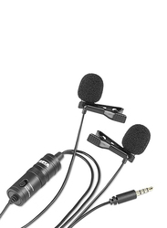 Boya BY-M1DM Omni-Directional Lavalier Microphone, LU-D5707, Black