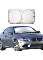 XiuWoo Car Sun Shade for Windshield Foldable Sunshades Umbrella, Silver